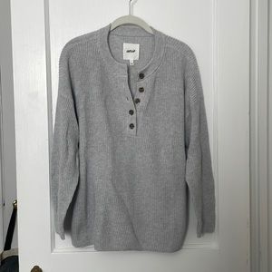 Aerie Oversized Henley Sweater